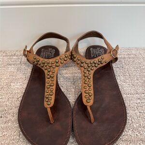 Free Press Brown Studded Sandal